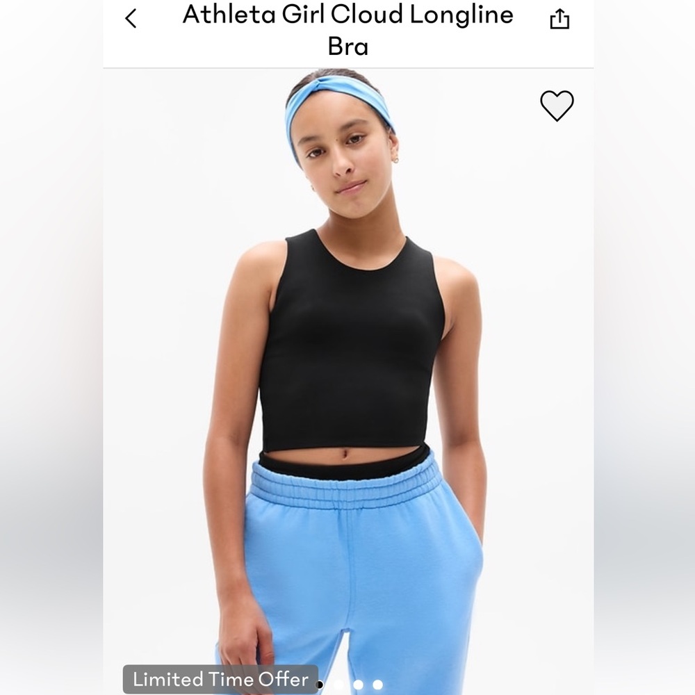 Lot 2 Athleta Girl longline bras
